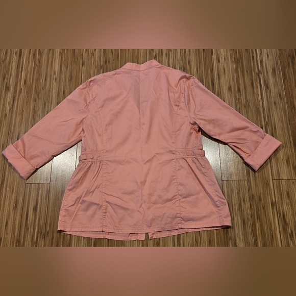 NWOT Christopher & Banks Pink Button-Up Jacket - Picture 6 of 8